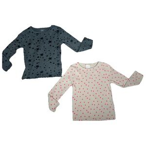 Girls Size 12-18 Month Top Long Sleeve  Tee Dots Stars